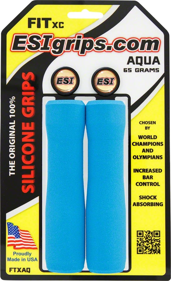 ESI Fit XC Aqua Tapered Chunky Bike Handlebar Grips - Ergonomic, Lightweight, - Image 1 of 1