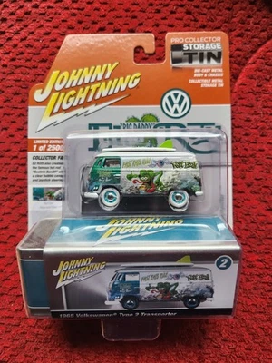 johnny lightning white lightning VW bus storage tin - Image 1 of 3