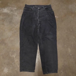 Vintage Levis 560 Black Jeans Mens 32x30 Loose Fit Tapered Leg 90s Y2k - Picture 1 of 6