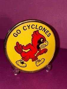 Vintage Iowa State Cyclones Cy Gürtelschnalle Unikat  - Bild 1 von 3