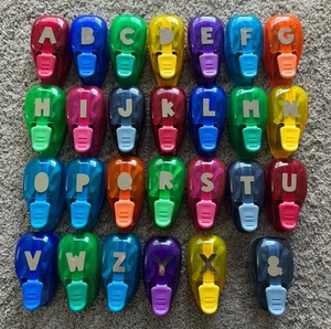Paper Shapers Paper Punches by EK Success Alphabet Set A-Z Complete - Picture 1 of 3