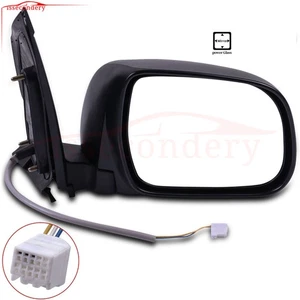 Espejo retrovisor derecho derecho plegable manual negro diestro para Toyota Sienna Mini 04-10 - Imagen 1 de 8