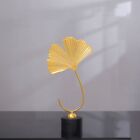Iron Arts Crafts Leaves Sculpture Ginkgo Leaf Ornaments Desktop Ornaments