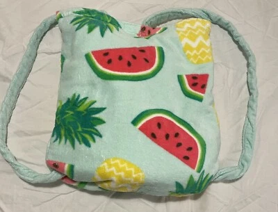 Tommy Bahama Beach Towel Pineapple Watermelon Terry Convertible Backpack - Image 1 of 4