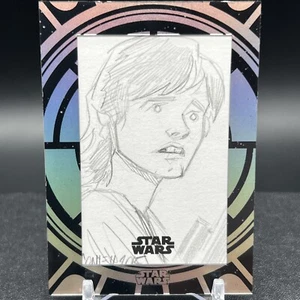 Luke Skywalker 1/1 Sketch Ron Conley 2015 High Tek Topps Star Wars Card - Picture 1 of 11