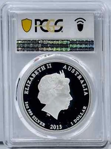 2013 P Australia $1 Birth of Prince George 1oz 999 Silver Coin PCGS PR 69 proof - Picture 1 of 2