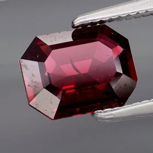 1.07 Ct Natural Red Spinel Mae-Sai Thailand Emerald Shape Loose Gemstone See VD - Picture 1 of 2