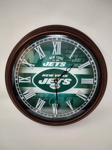 NFL Football New York NY Jets Atomic Clock Bradford Exchange Limited Edition BUF Cover
