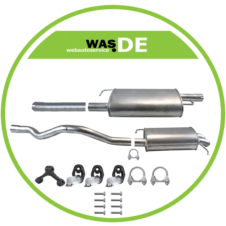 Auspuffanlage VW Transporter T5 V 2,5 TDI LANG LWB BJ. 2003-2009 Auspuff