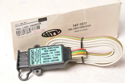 MTV Motorcycle Tail Light Trailer Converter Towing ATV UTV Wiring | 147-1977 - Image 1 of 2