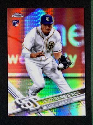 2017 Topps Chrome #18 Prism Refractor Hunter Renfroe Rookie RC - Image 1 of 3