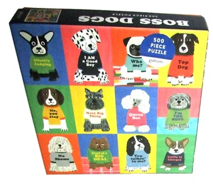 BOSS Dogs ~500 Pc puzzle by Galison ~ 20" x 20" ~ Preowned - Picture 1 of 3