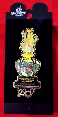 Prendedor Disney WDW Epcot Millennium Annual Passholder Days 2000 Celebra el Futuro Foto 1 de 4