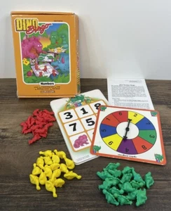 Vintage Dino Bingo Board Game Dinosaur Figures Educational Insights 1992 - Picture 1 of 12