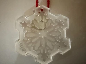 Waterford Crystal Snowflake 1st EDITION 1995 Christmas Ornament SNOW - Picture 1 of 4