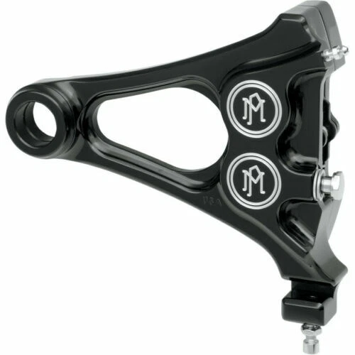 PM Contrast Cut Rear Brake Integrated Caliper Harley Softail 08-14 Black - Image 1 of 1