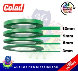 Cinta de enmascaramiento de línea fina Colad alta temperatura fácil de pelar - 3 mm, 6 mm, 9 mm o 12 mm - Imagen 1 de 3