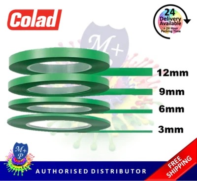 Colad Fine Line Masking Tape Hi Temp Easy Peel, 3, 6, 9 or 12mm, 55 metre long - Image 1 of 3