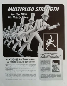 SCOT TISSUE Soft-Tuff Handtücher -1941 Glücksmagazin ganzseitige Werbung - Bild 1 von 7