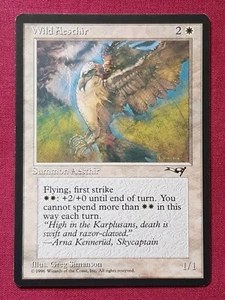 Magic The Gathering ALLIANCES WILD AESTHIR B white card MTG - Picture 1 of 2