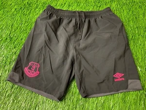 EVERTON ENGLAND 2018/2019 FOOTBALL SOCCER SHORTS AWAY UMBRO ORIGINAL YOUNG XL - Picture 1 of 9