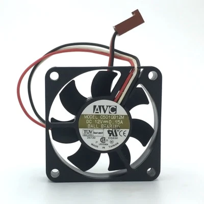 AVC C5010B12M DC12V 0.15A 50*50*10MM 3pin Chassis Cooling Fan - Image 1 of 3