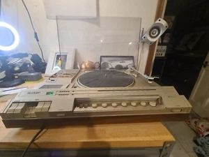 Vintage Sharp SG-270E Both Sides Vinyl Record LP + Tape Cassette Player Retro - Picture 1 of 4