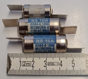 LAWSON Job Lot NS 16A 10A HRC Fuse Link ASTA Certification BS 88-6 1988 Vintage - Picture 1 of 7