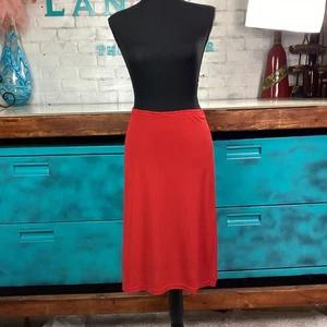 Free People Fitted Straight MIDI Pencil Skirt, Red, Fully Lined, M - Picture 1 of 8