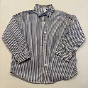 Camisa de vestir Janie and Jack para niños con botones 5T - rayas azules y rojas - Imagen 1 de 10