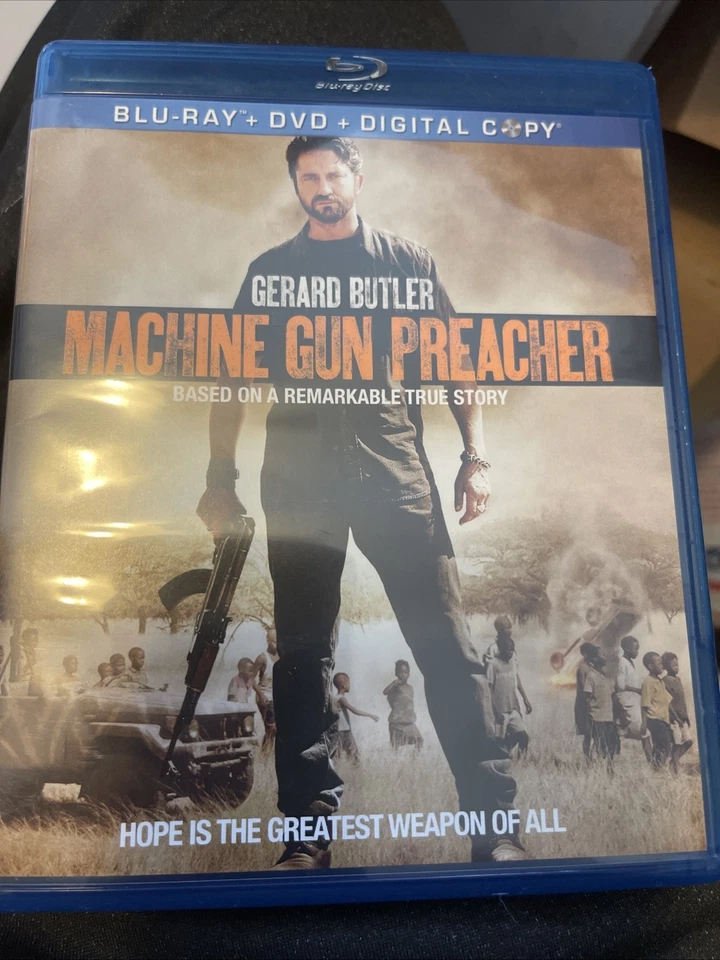 MACHINE GUN PREACHER BASED ON A TRUE STORY GERARD BUTLER 3-DISC DVD & BLU RAY - Image 1 of 2