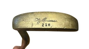 Vintage Otey Crisman 21H Brass Golf Putter RH with Hickory Shaft 35.5” - Picture 1 of 8