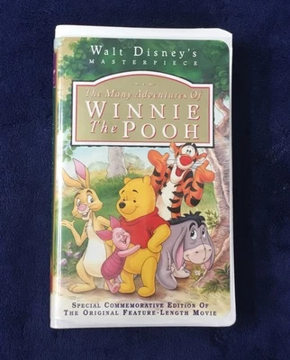 DISNEY NEW VHS MASTERPIECE ADVENTURES OF WINNIE THE POOH UNSEALED w/Orig Inserts - Image 1 of 4
