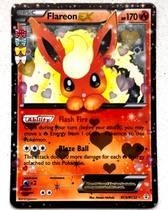FLAREON EX RC6/RC32 POKEMON XY GENERATIONS RADIANT COLLECTION HOLO FULL ART - Picture 1 of 2