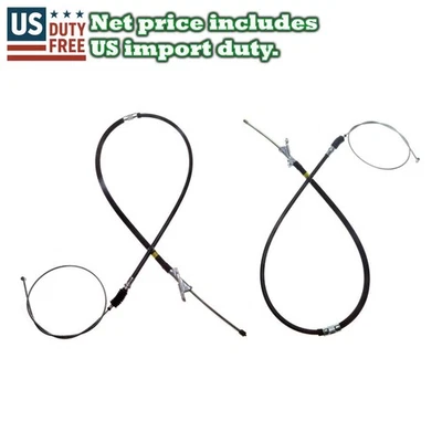Par de cables de freno de estacionamiento traseros Fit 88-97 Toyota Hilux Pickup LN85 LN86 YN87 Foto 1 de 4