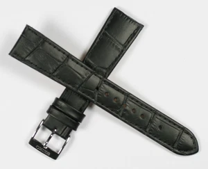 SEIKO 20MM LEATHER WATCH STRAP BLACK OFFICIAL STOCKIST GENUINE + PINS - Picture 1 of 4