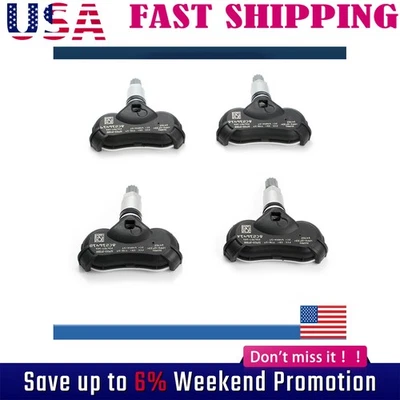 Juego de 4 sensores de presión de neumáticos para ACURA ZDX 2010-20013 52933 2F000 52933-2F000 Foto 1 de 4