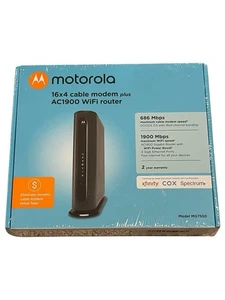 NIB Motorola MG7550 16x4 Kabel Modem Plus AC1900 Router WiFi - Zdjęcie 1 z 7