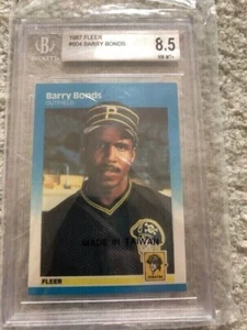 1986 Fleer Barry Bonds RC BGS 8.5. Subgrade 9. Bond's Best RC card. Tough find - Picture 1 of 2