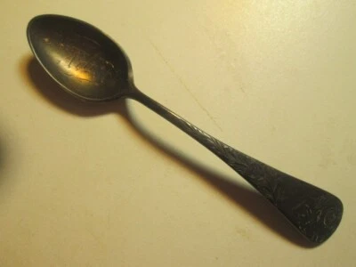 Cuchara de recuerdo Ann Arbor Michigan de plata esterlina Gorham? Rosas corte Brite 8737 Foto 1 de 4