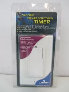Temporizador de cuenta regresiva variable Leviton 6652 de 1 minuto a 18 horas (Pg85E) - Imagen 1 de 2