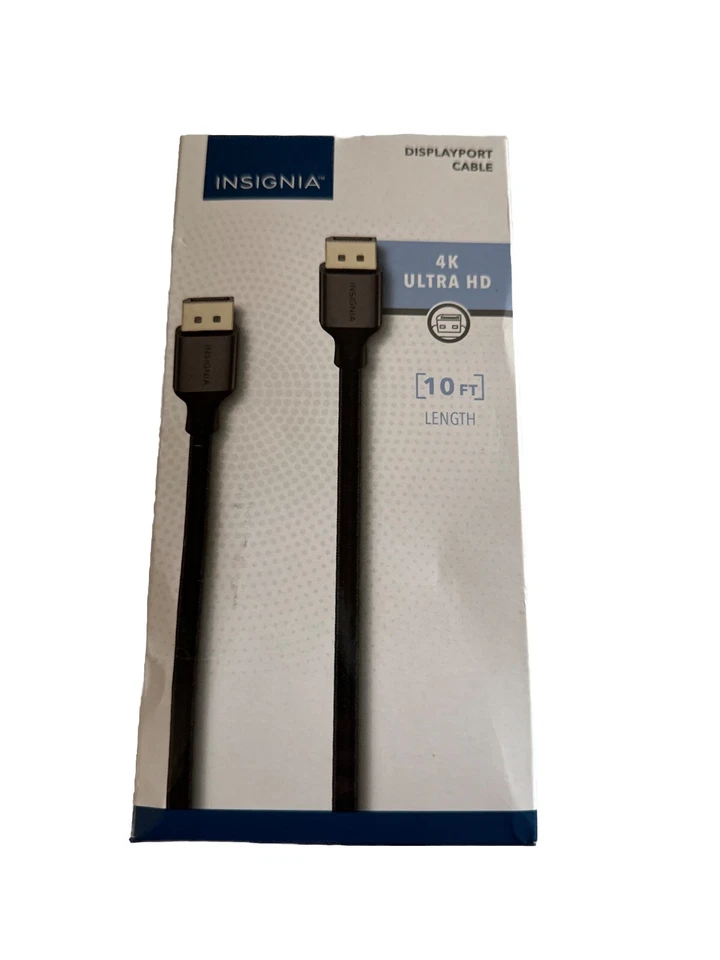 Insignia 3m (10 ft) DisplayPort to DisplayPort Cable 4K Ultra HD - Image 1 of 1