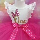 Baby Girl First 1St Birthday Dress Cake Smash Outfit Tutu Party Dress Polka Dot