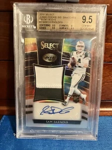 2018 Panini Select Jumbo Rookie Signature Autograph Tie Dye Sam Darnold /15 BGS - Picture 1 of 2