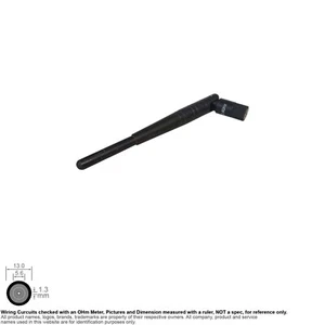 Antenna SMA RP WiFi Omni Directional 158mm 3dBi 2.4GHz 5GHz Hawking SKU# 151946 - Picture 1 of 2