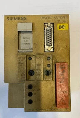 Siemens Simatic S5 CPU 103 6ES5103-8MA03 - Imagen 1 de 3