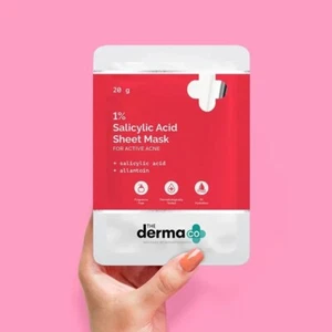 The Derma Co 1% Salicylic Acid Face Serum Sheet Mask With Salicylic Acid (20g) - Picture 1 of 7