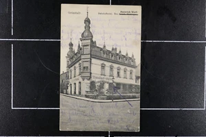 AK Grünstadt ca. 1910 gelaufen Bahnhof Hotel Bad Dürkheim Gasthaus Pfalz - Bild 1 von 2