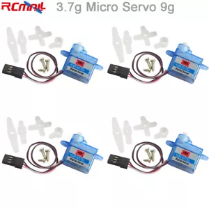 4 pz servomotore analogico 3,7 g micro RC 90 gradi per robot auto intelligente drone - Foto 1 di 6