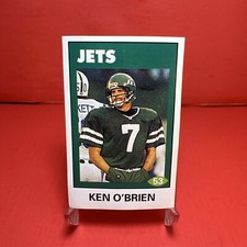 1992 Diamond NFL Superstars Stickers Ken O’Brien #53 VG